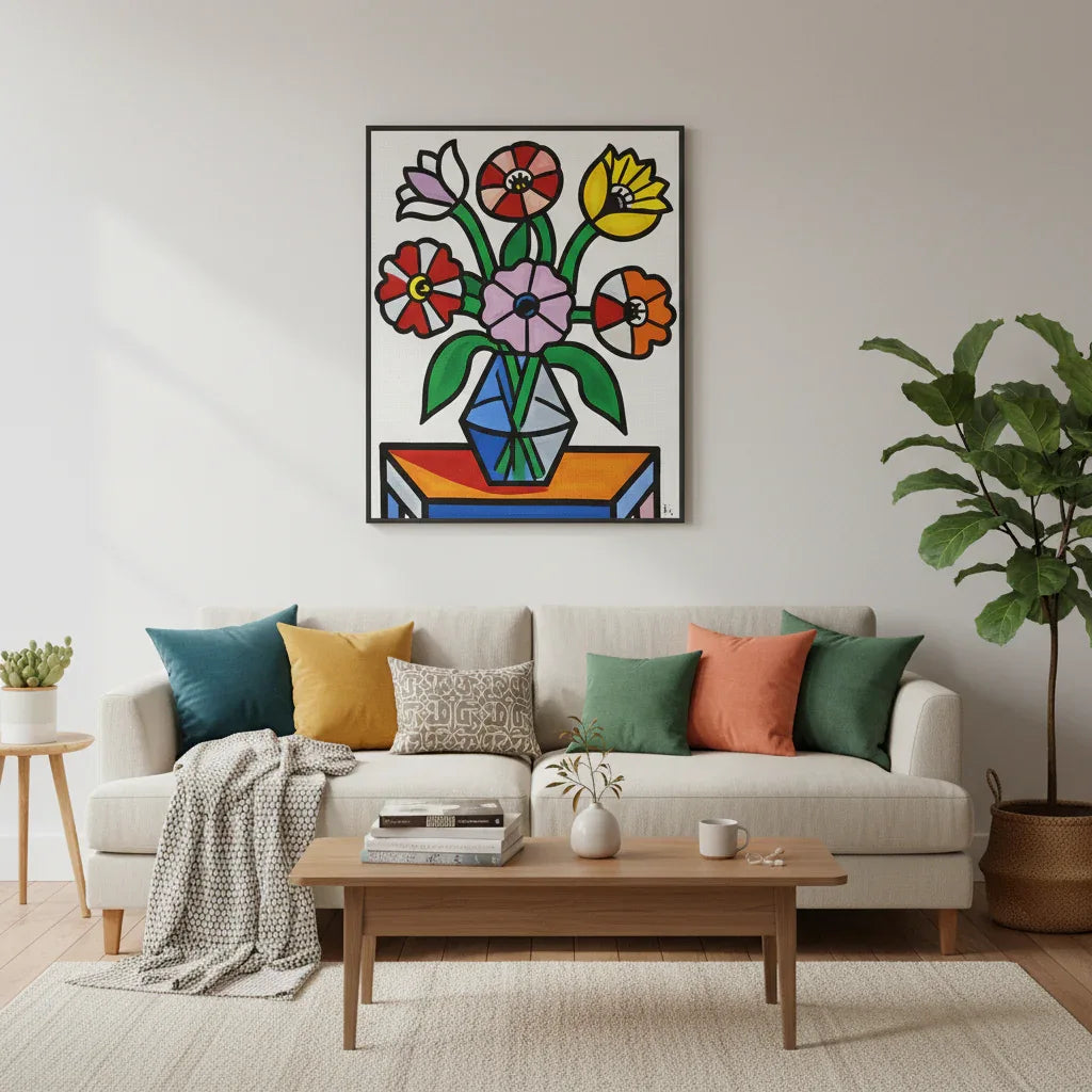 Geometric Flower Bouquet - Esmonbijouart 
