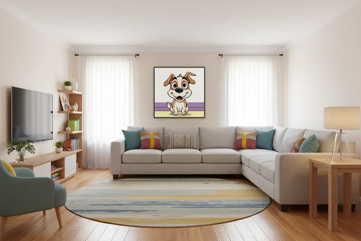 Happy Cartoon Dog - Esmonbijouart 