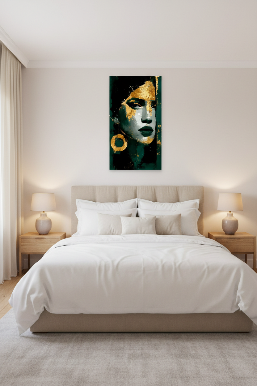 Golden Accents Portrait