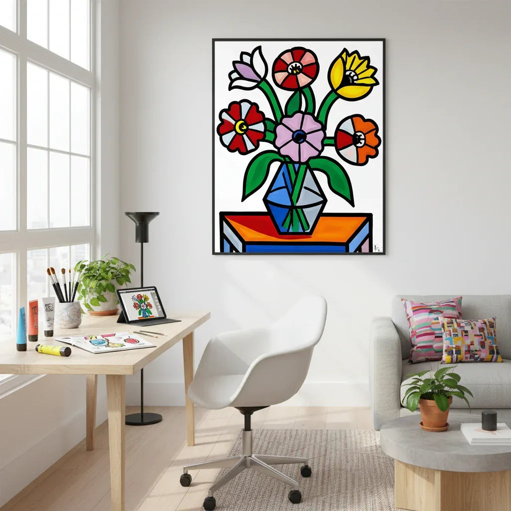 Geometric Flower Bouquet - Esmonbijouart 