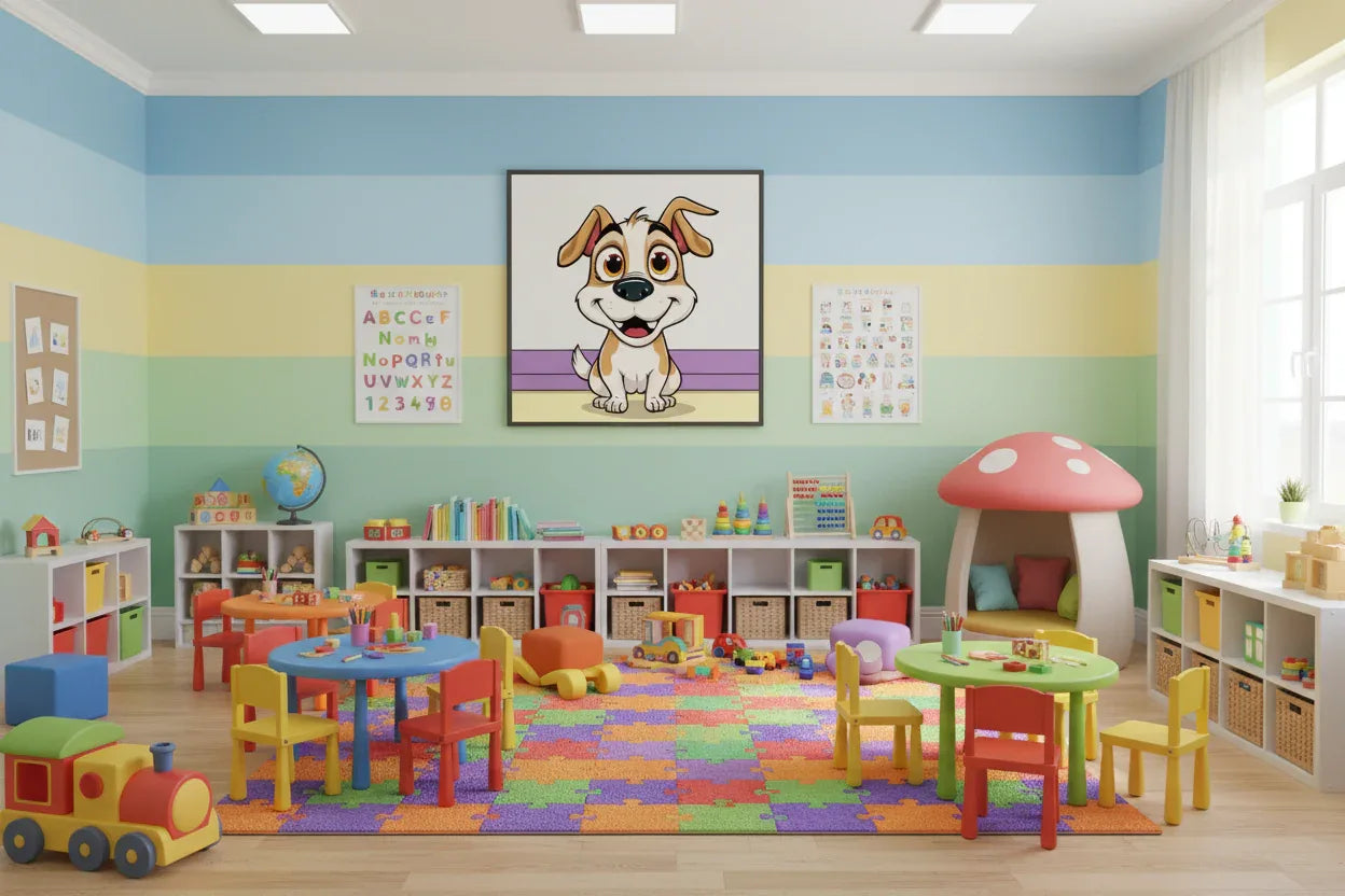 Happy Cartoon Dog - Esmonbijouart 