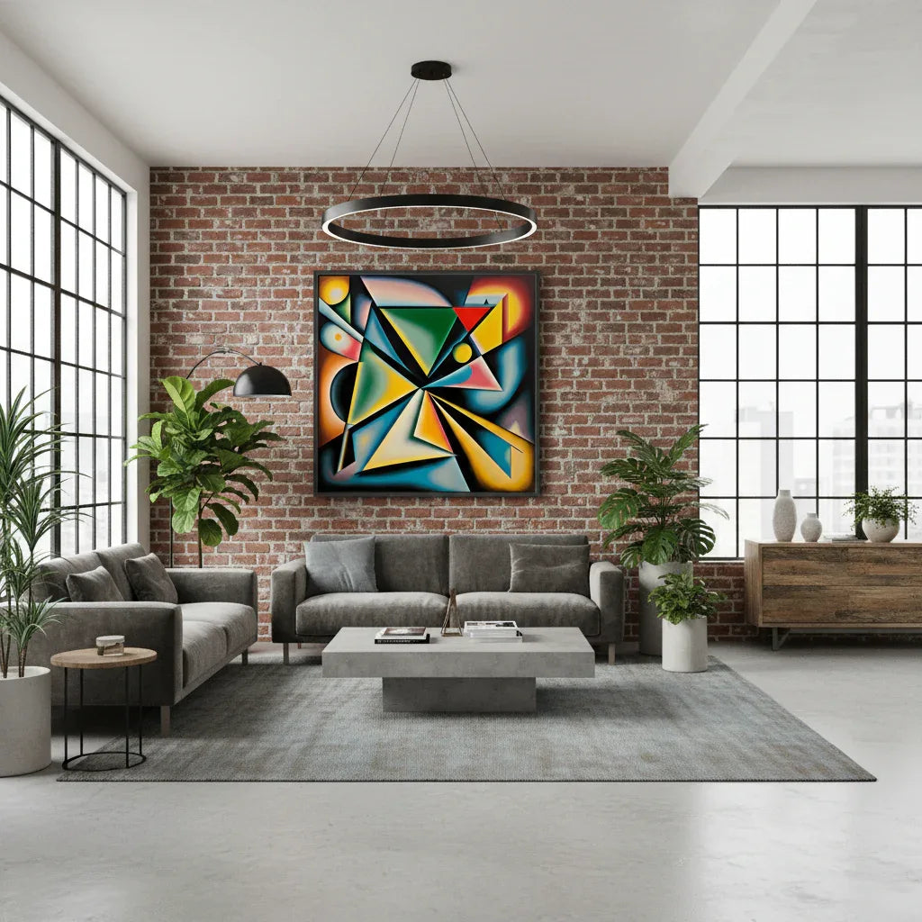 Geometric - Abstract-Cubist-Dynamic-Bold-Vibrant - Esmonbijouart 