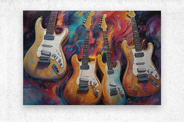 Rainbow Guitars 10 - Contemporary-Music-Art-Cosmic-Stratocaster - Esmonbijouart 