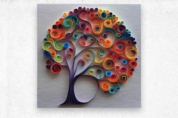 Colorful Paper Tree 15 - Paper-Art-Quilling-Elegant-Sophisticated - Esmonbijouart 
