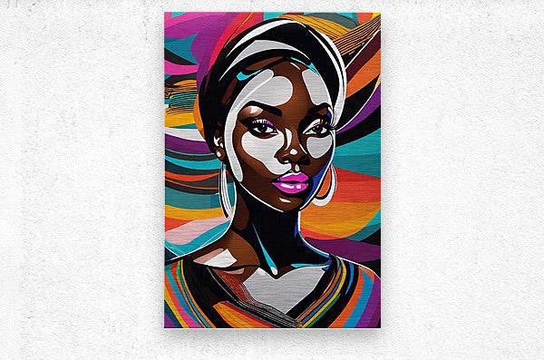 Colorful Abstract Portrait 20 - Contemporary-Geometric-Pop-Art-Stylized-Modern - Esmonbijouart 