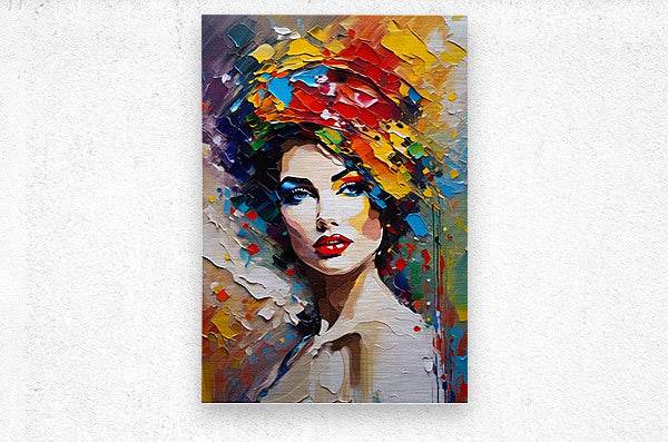 Colorful Abstract Portrait 72 - Contemporary-Glamour-Art-Elegant-Sophisticated - Esmonbijouart 