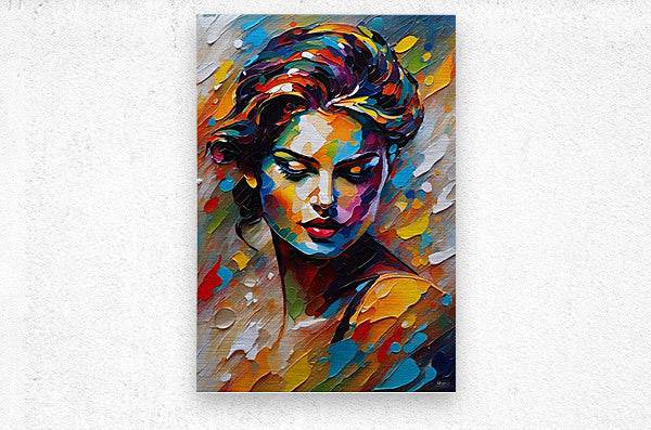Colorful Abstract Portrait 70 - Contemporary-Abstract-Expressionism-Face-Painting-Masterpiece - Esmonbijouart 