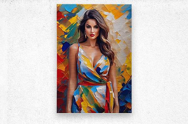 Colorful Abstract Portrait 84 - Contemporary-Fashion-Art-Glamorous-Sophisticated - Esmonbijouart 
