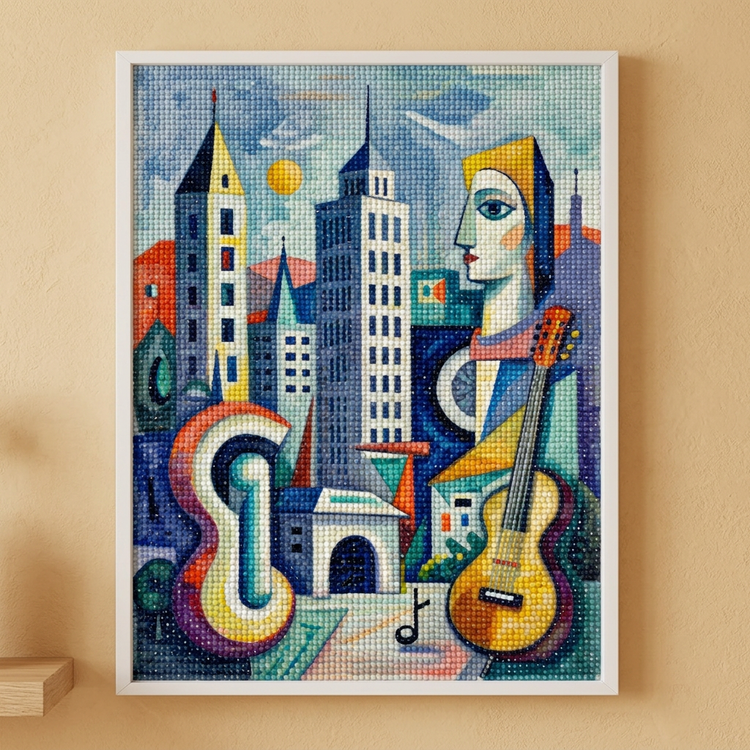 Mockup close-up artwork