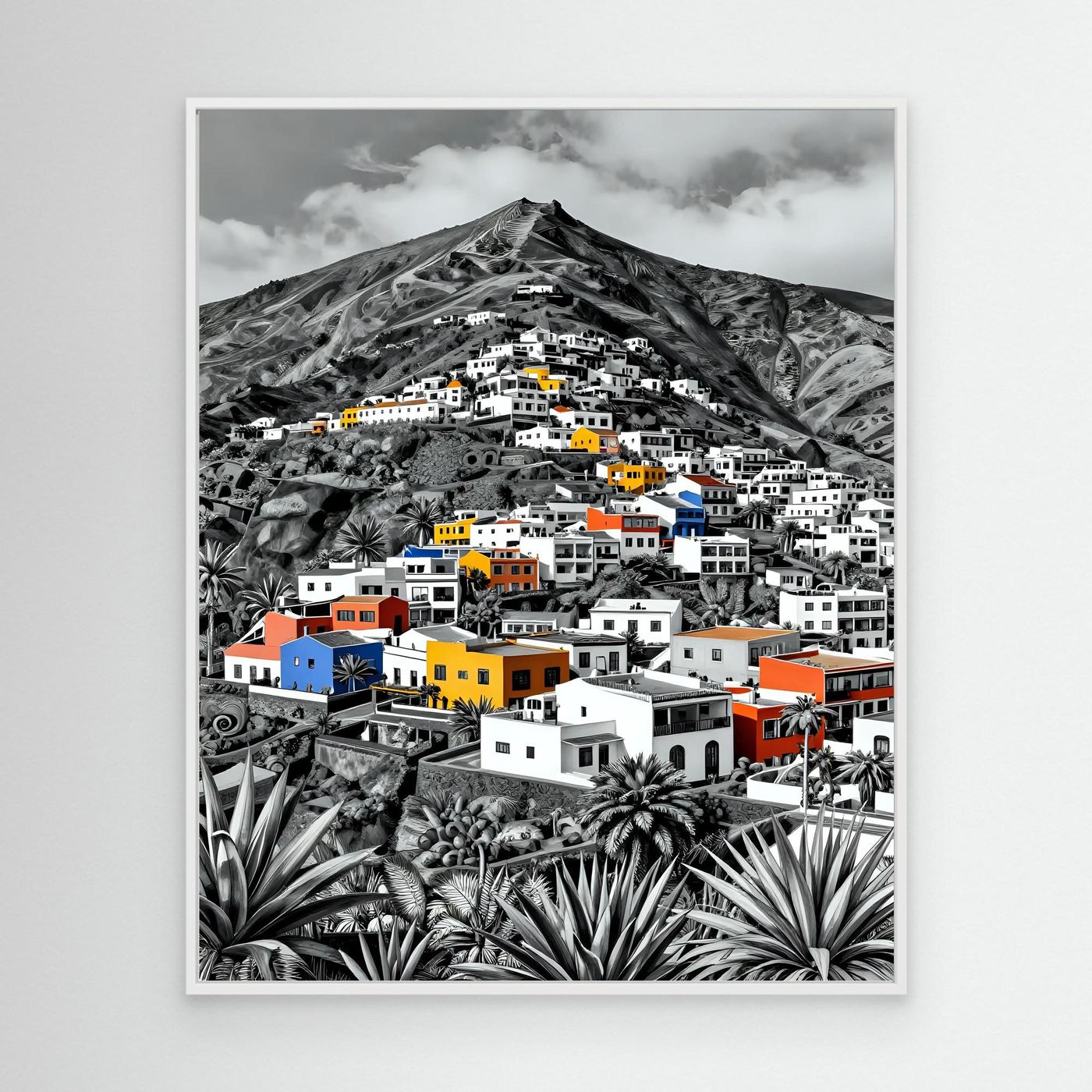 Colorful Buildings on a Hillside 