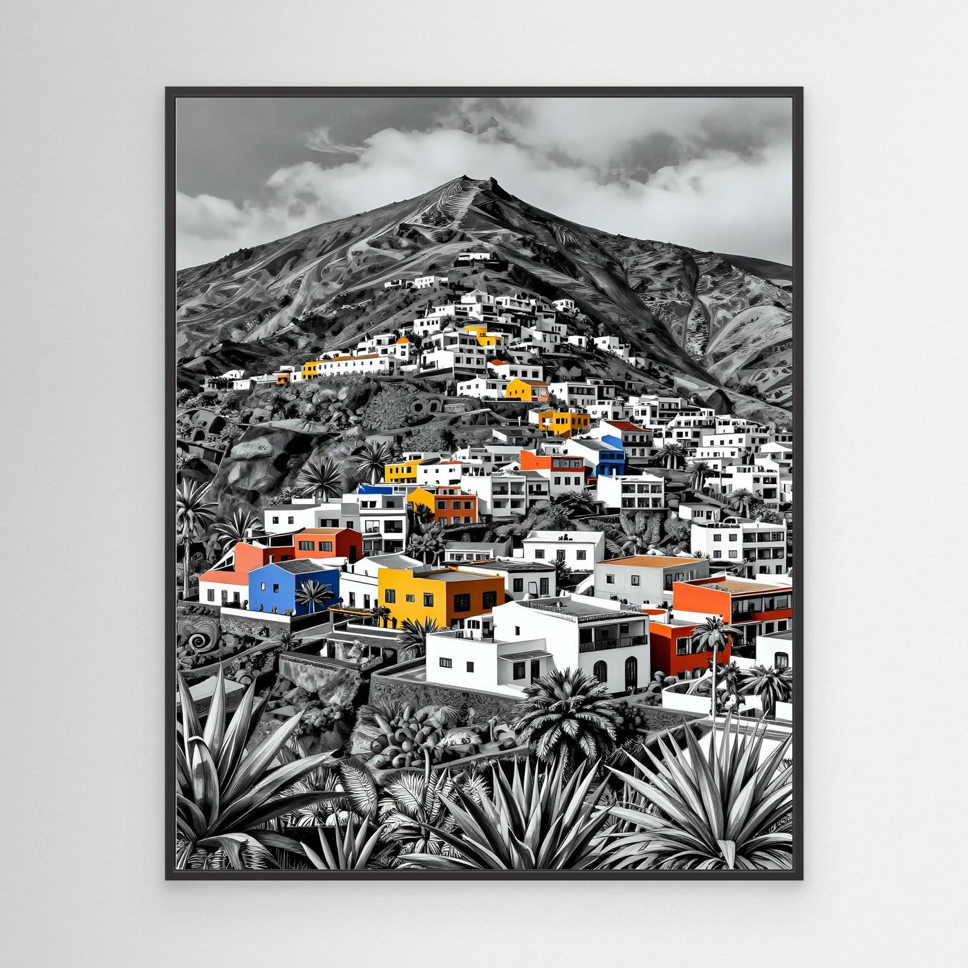 Colorful Buildings on a Hillside 