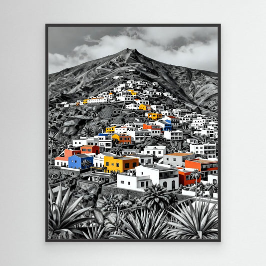 Colorful Buildings on a Hillside 