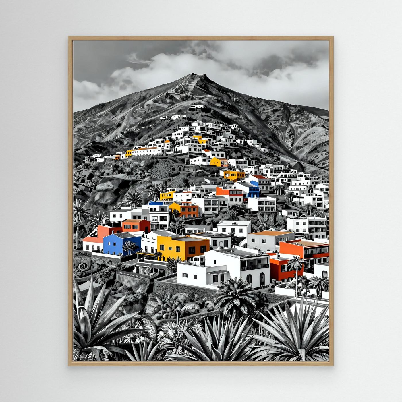 Colorful Buildings on a Hillside 