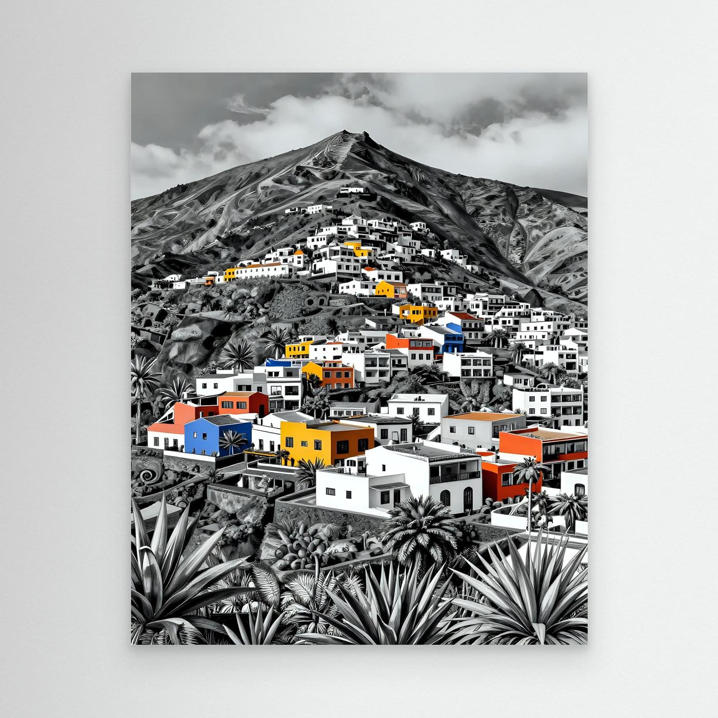 Colorful Buildings on a Hillside 