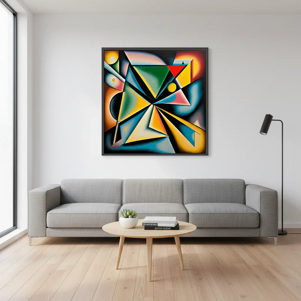 Geometric - Abstract-Cubist-Dynamic-Bold-Vibrant - Esmonbijouart 