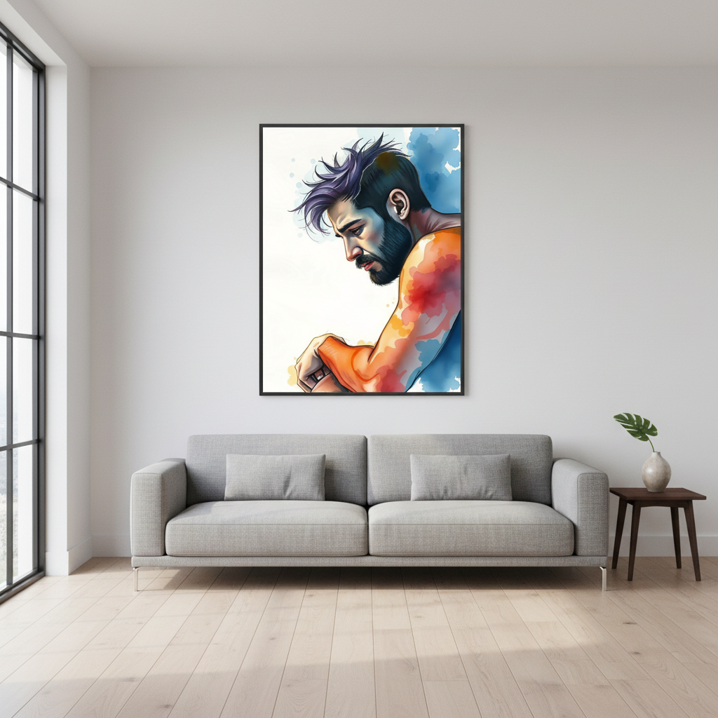 Modern Living Room Mockup