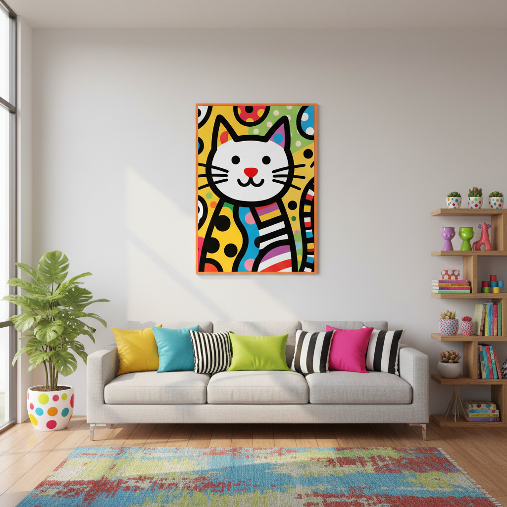 Playful Living Room Mockup