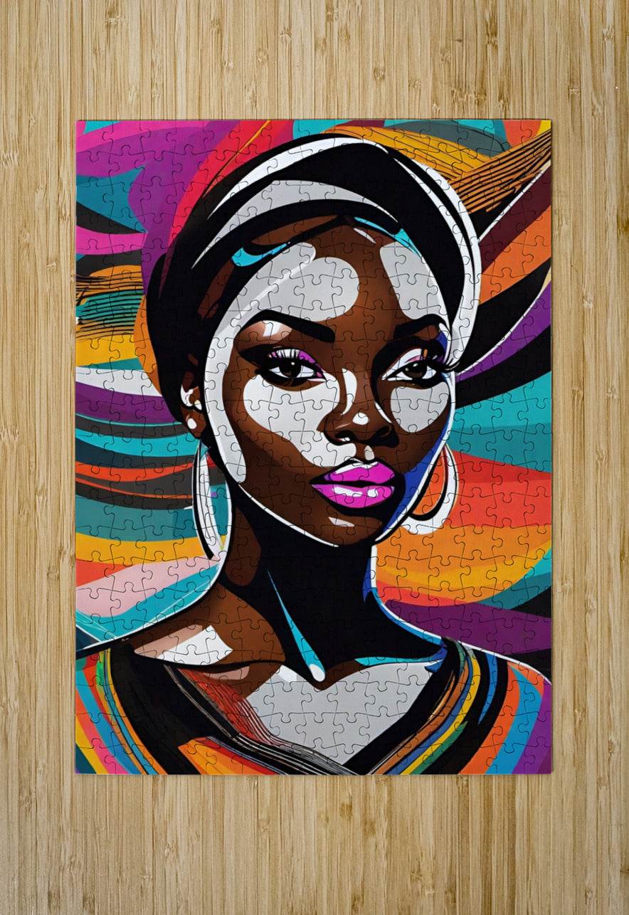 Colorful Abstract Portrait 20 - Contemporary-Geometric-Pop-Art-Stylized-Modern - Esmonbijouart 