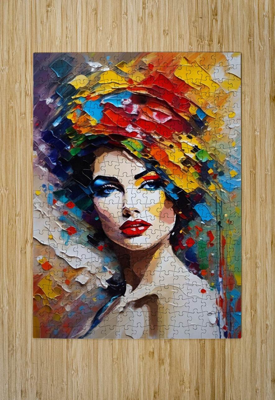 Colorful Abstract Portrait 72 - Contemporary-Glamour-Art-Elegant-Sophisticated - Esmonbijouart 