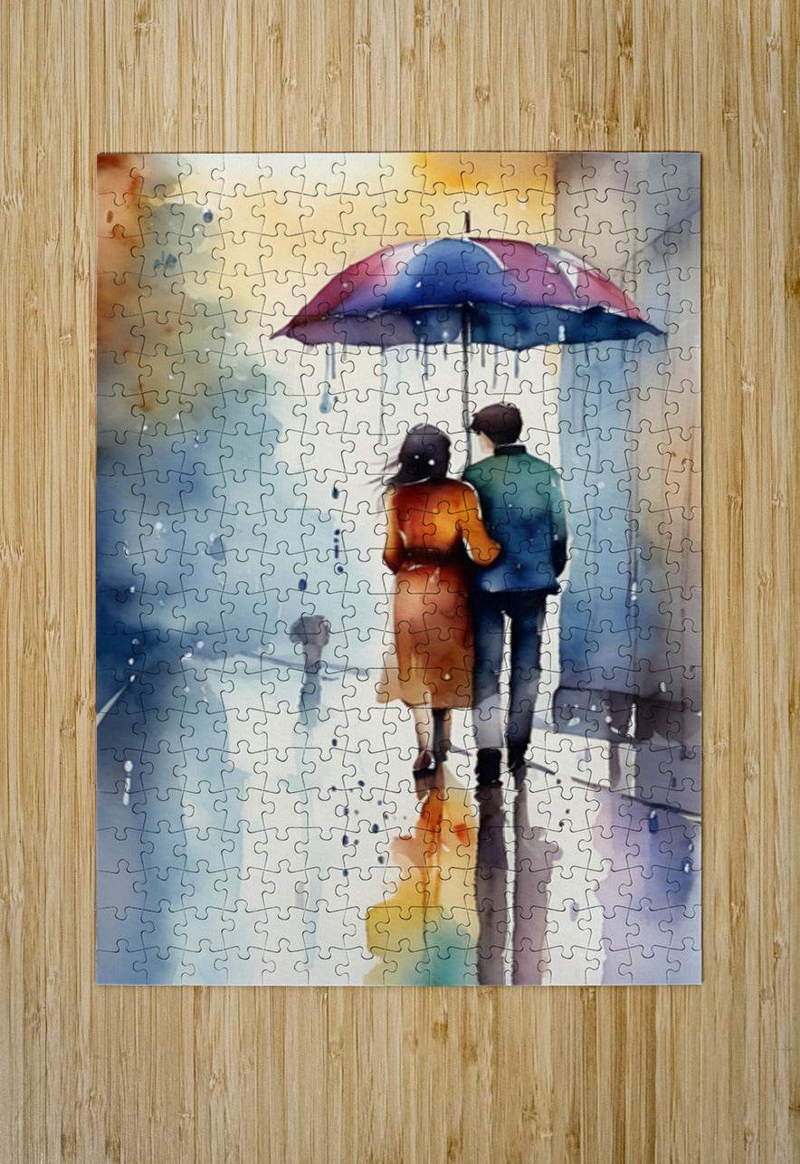 Through The Rain 5 - Watercolor-Poetic-Intimate - Esmonbijouart 