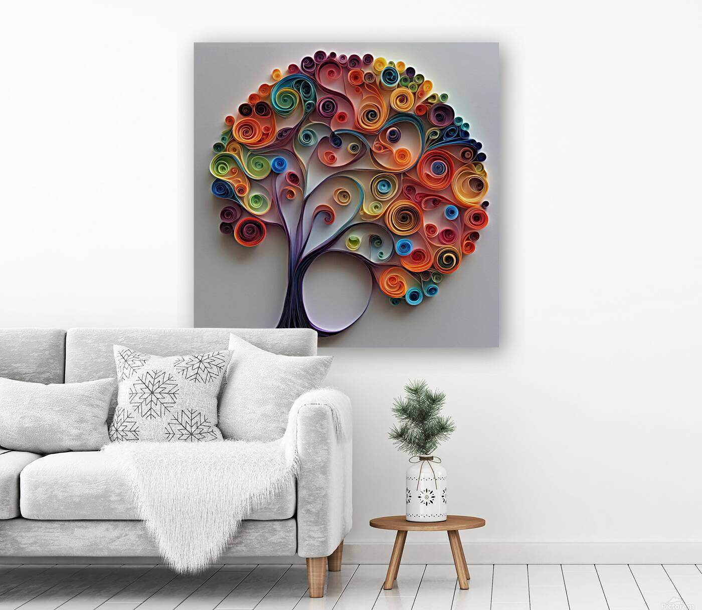 Colorful Paper Tree 15 - Paper-Art-Quilling-Elegant-Sophisticated - Esmonbijouart 