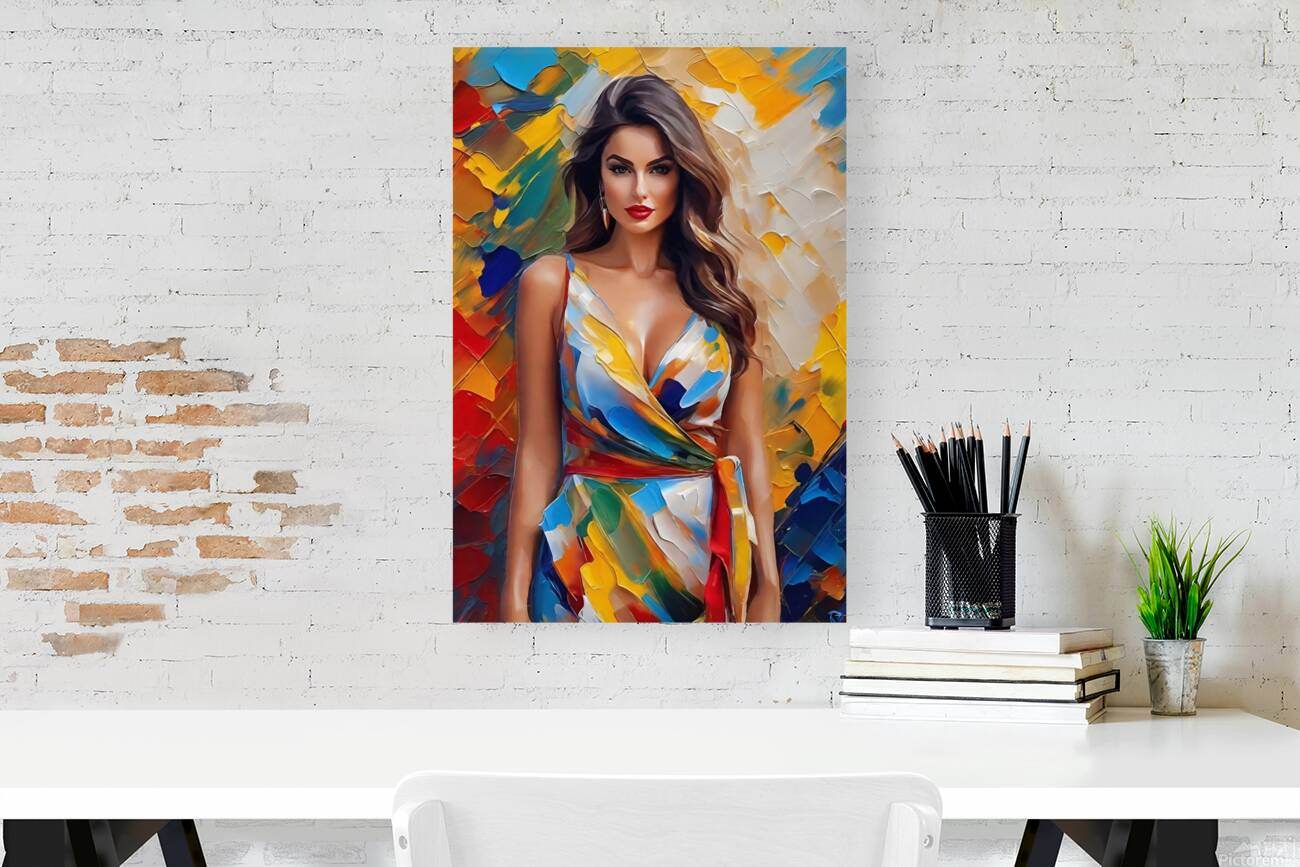 Colorful Abstract Portrait 84 - Contemporary-Fashion-Art-Glamorous-Sophisticated - Esmonbijouart 