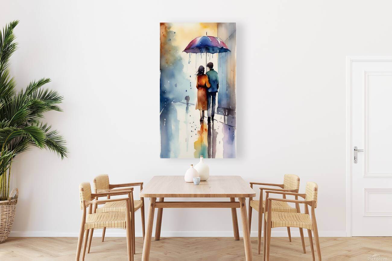 Through The Rain 5 - Watercolor-Poetic-Intimate - Esmonbijouart 