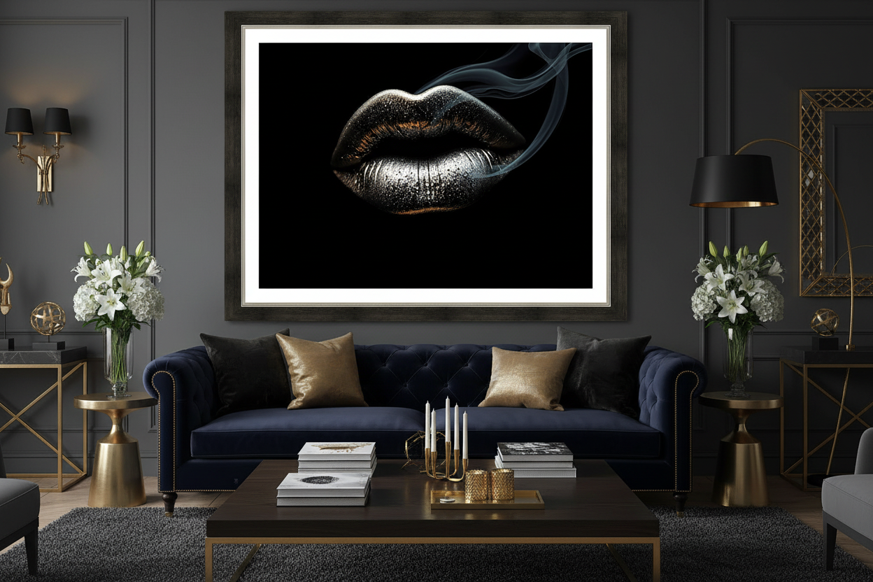 Sophisticated Dark Living Room