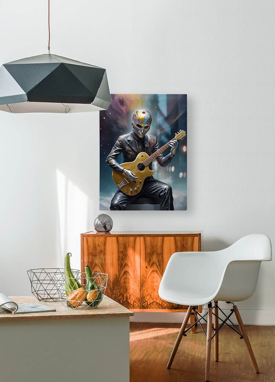 Guitar Ghost 5 - Contemporary-Dark-Fantasy-Art-Cosmic-Supernatural - Esmonbijouart 