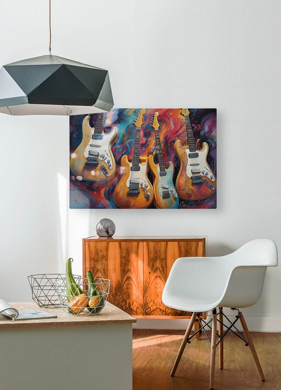 Rainbow Guitars 10 - Contemporary-Music-Art-Cosmic-Stratocaster - Esmonbijouart 