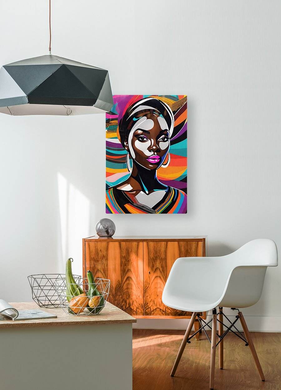 Colorful Abstract Portrait 20 - Contemporary-Geometric-Pop-Art-Stylized-Modern - Esmonbijouart 