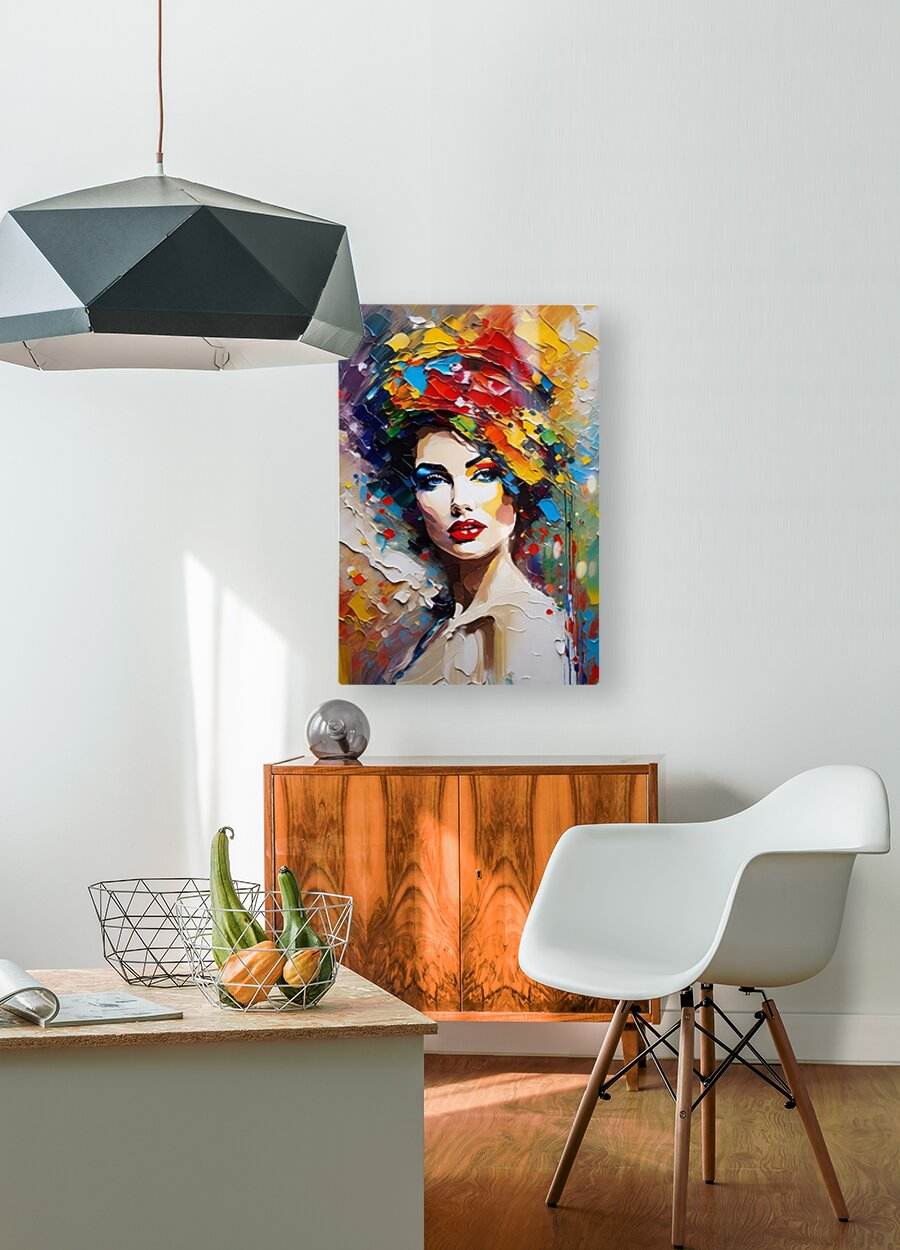 Colorful Abstract Portrait 72 - Contemporary-Glamour-Art-Elegant-Sophisticated - Esmonbijouart 