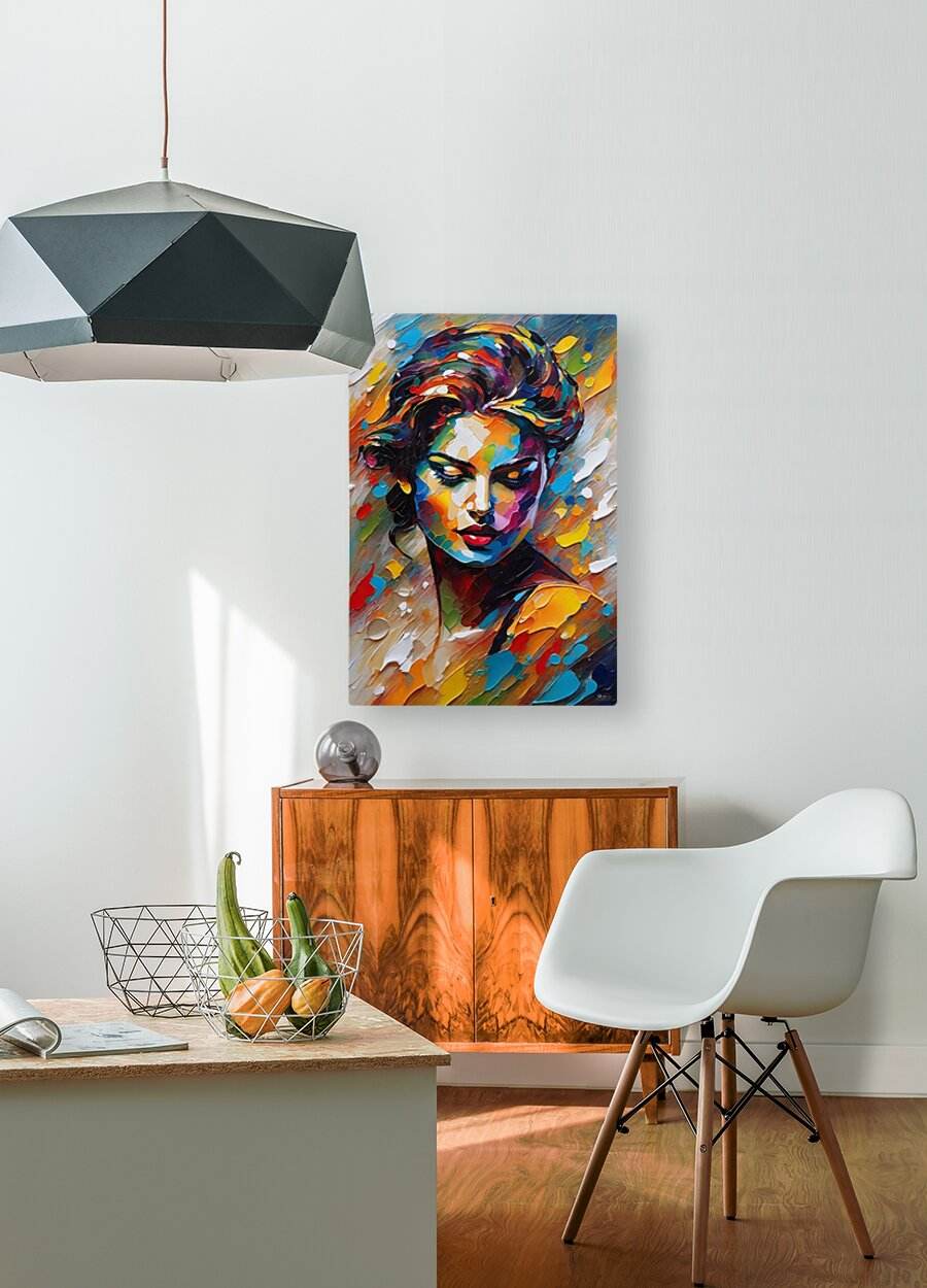 Colorful Abstract Portrait 70 - Contemporary-Abstract-Expressionism-Face-Painting-Masterpiece - Esmonbijouart 