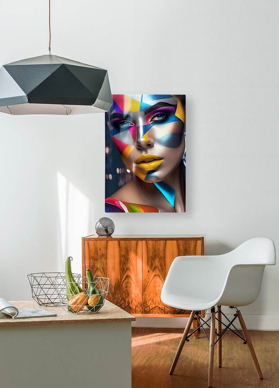 The World Of Face Art 19 - Contemporary-Digital-Art-Colorful - Esmonbijouart 