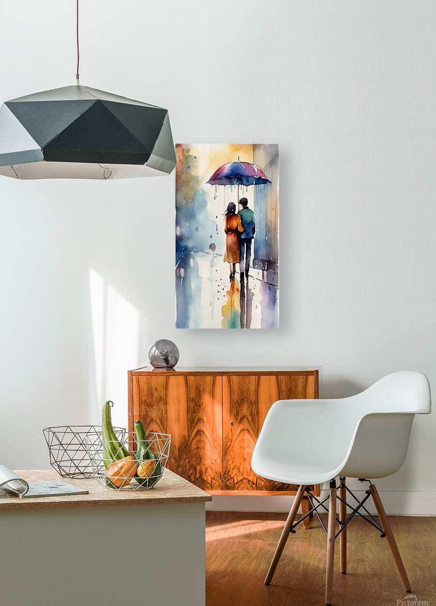 Through The Rain 5 - Watercolor-Poetic-Intimate - Esmonbijouart 