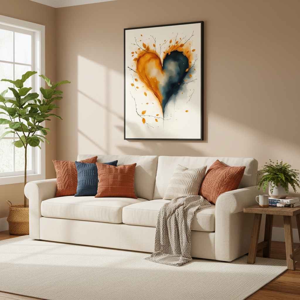 Traditional Living Room Mockup