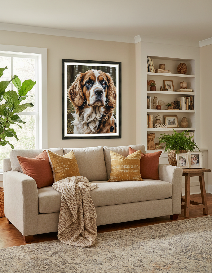 Traditional Living Room Mockup