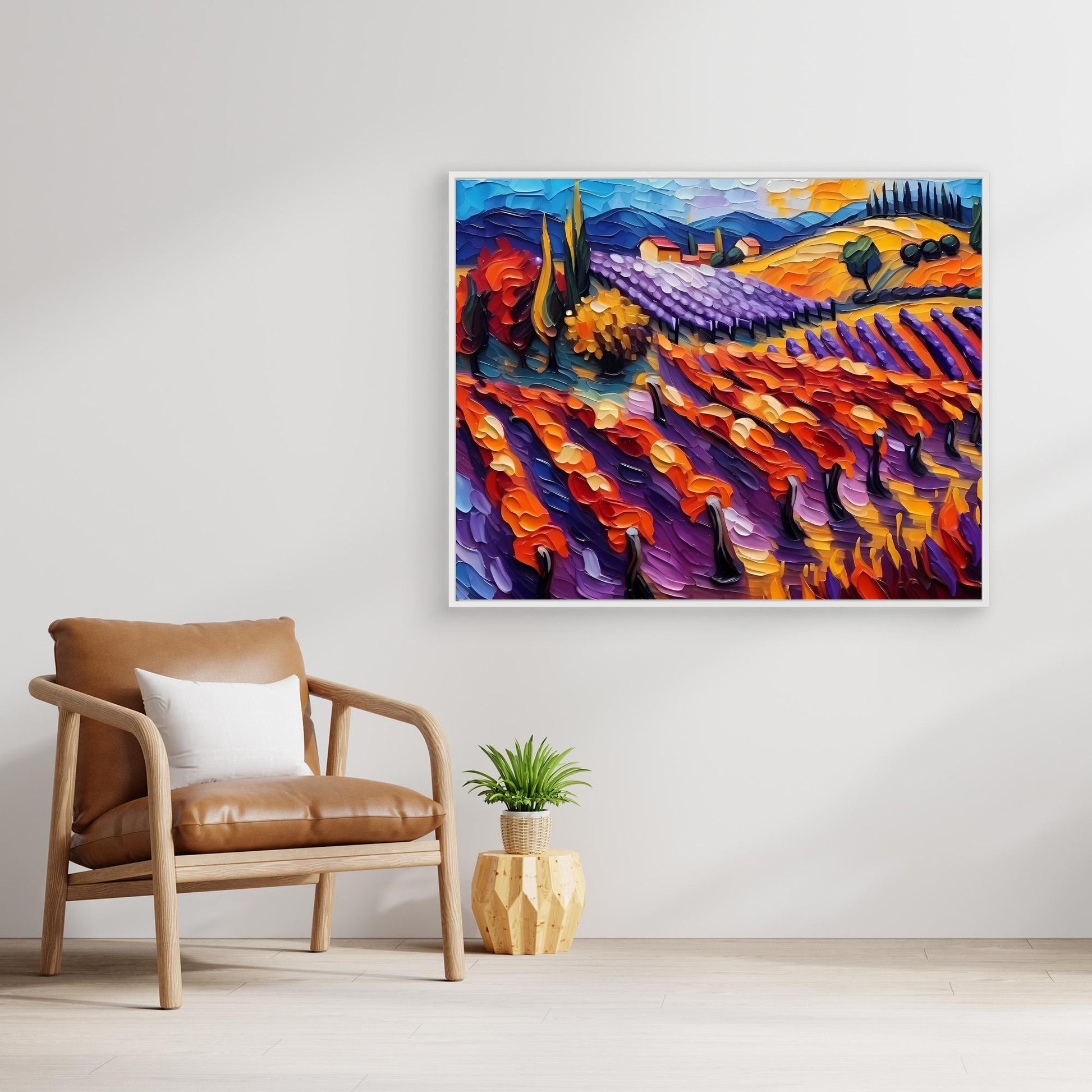 Vibrant Vineyard Landscape and Sunset 2