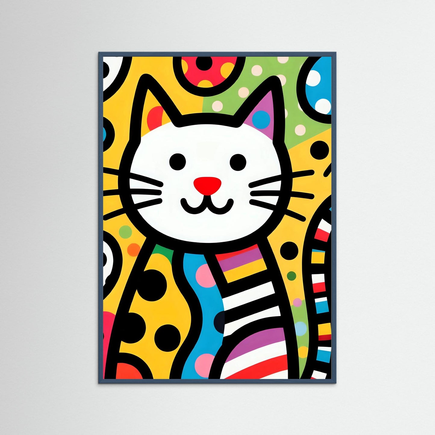 Colorful Pop Art Cat 