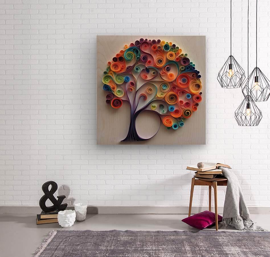 Colorful Paper Tree 15 - Paper-Art-Quilling-Elegant-Sophisticated - Esmonbijouart 