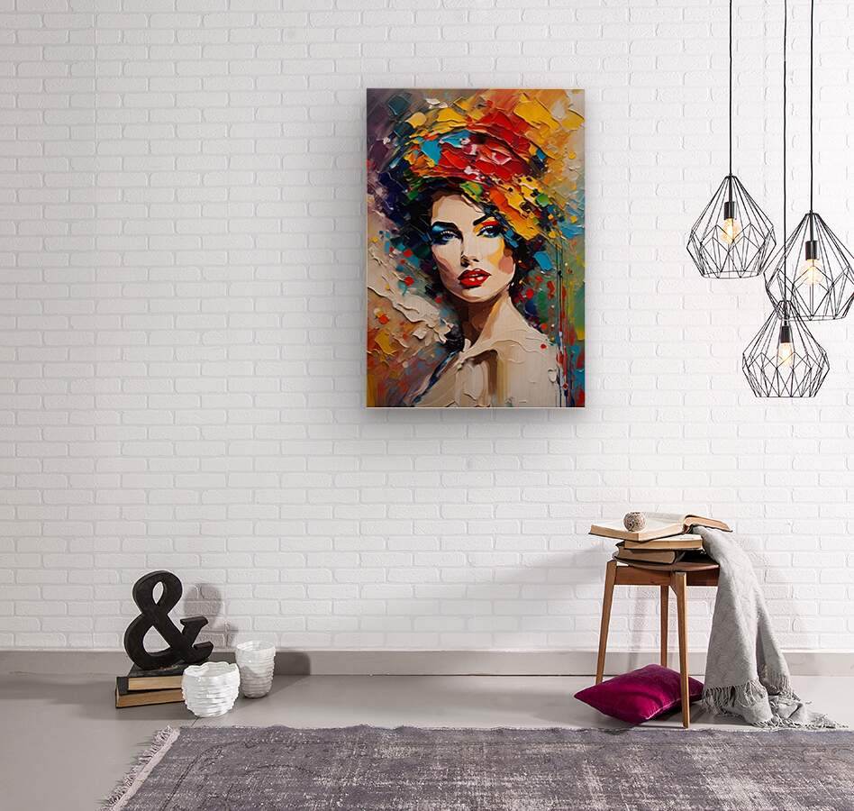 Colorful Abstract Portrait 72 - Contemporary-Glamour-Art-Elegant-Sophisticated - Esmonbijouart 