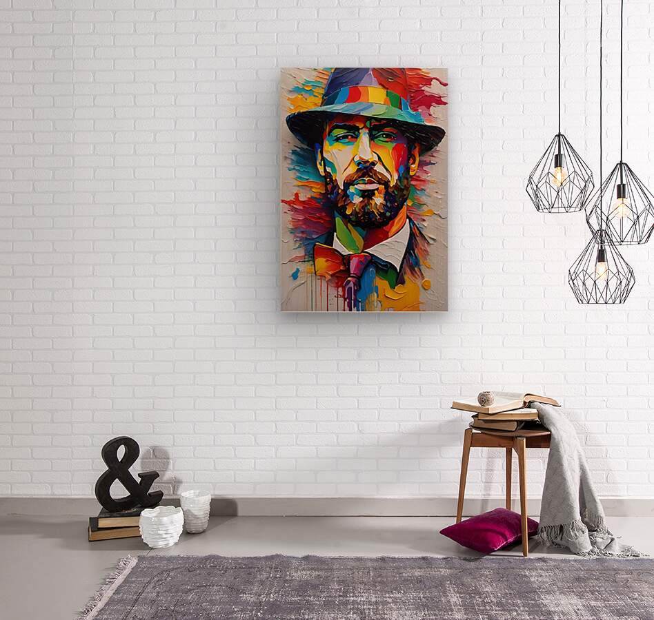 Colorful Abstract Portrait 68 - Contemporary-Gentleman-Art-Sophisticated-Dapper - Esmonbijouart 