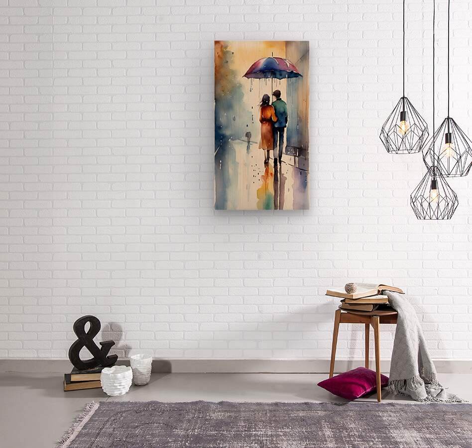 Through The Rain 5 - Watercolor-Poetic-Intimate - Esmonbijouart 