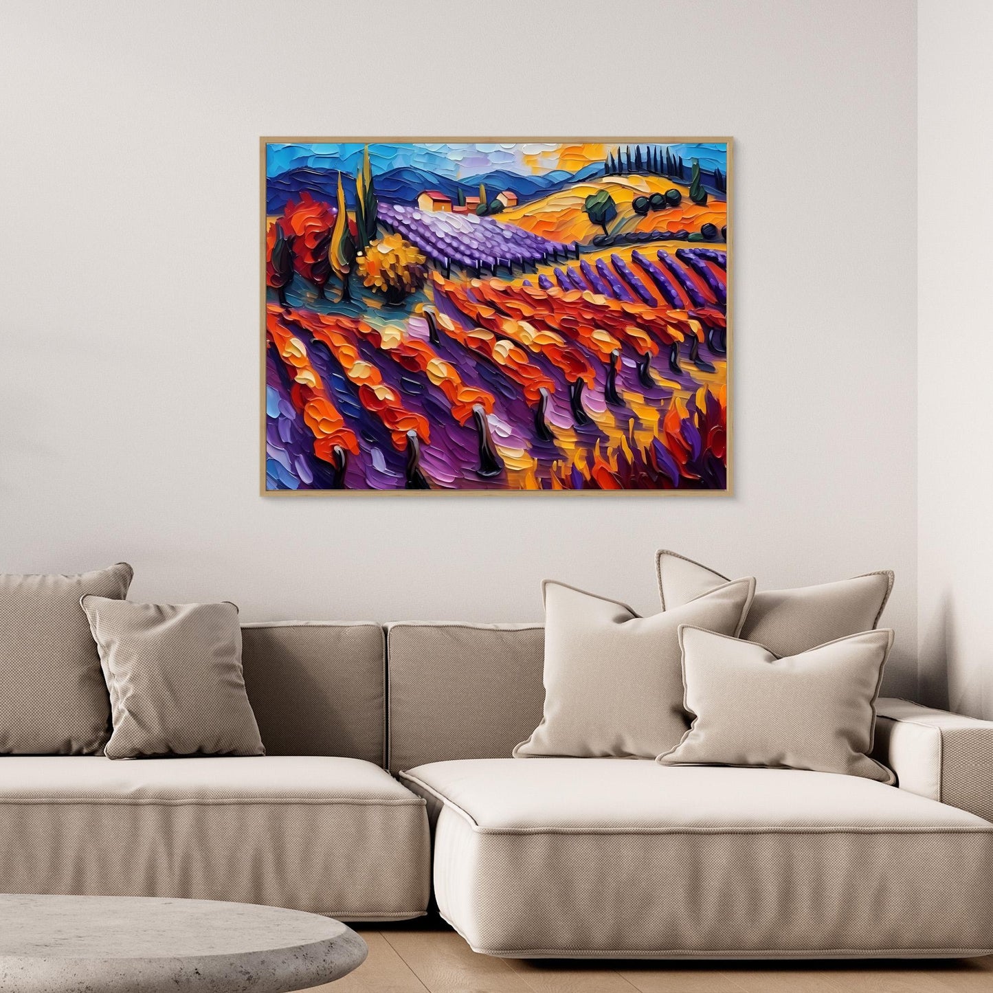 Vibrant Vineyard Landscape and Sunset 2