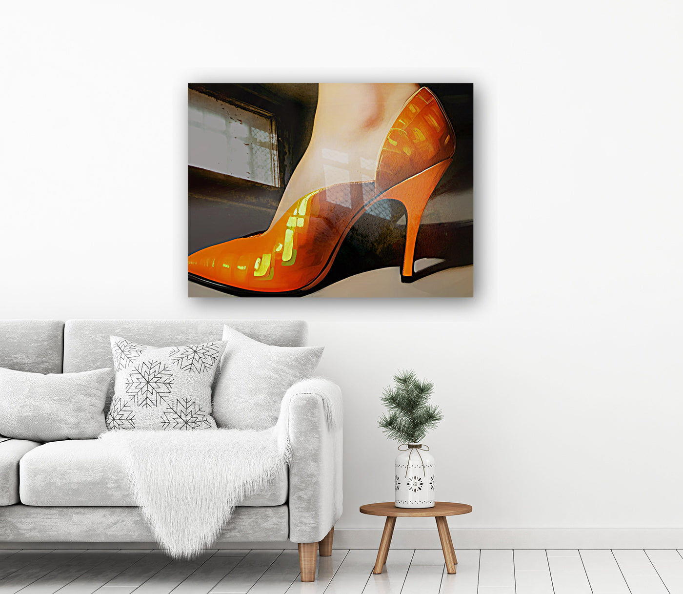 High heels orange